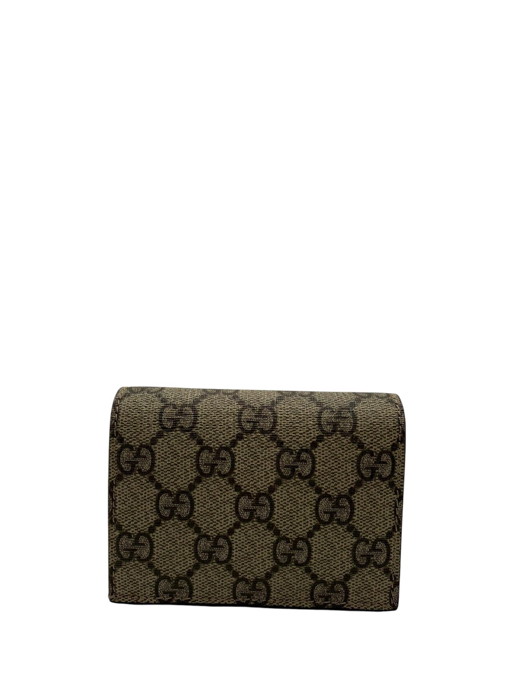 GUCCI GG CHERRY CANVAS WALLET