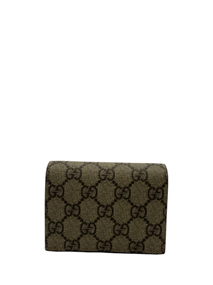 GUCCI GG CHERRY CANVAS WALLET