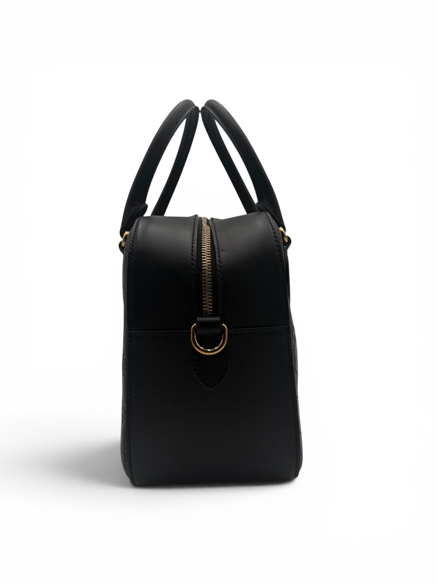 GUCCI GUCCISSIMA SIGNATURE BOSTON BAG BLACK