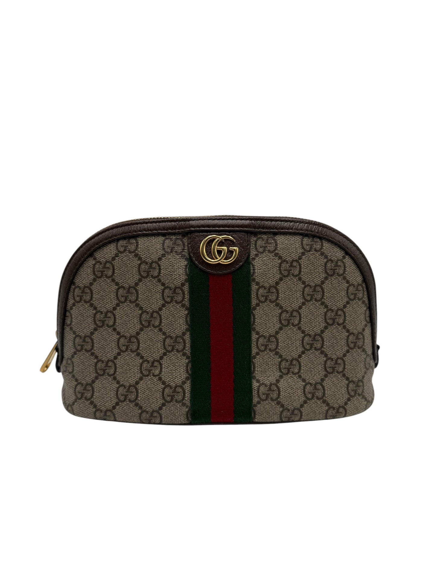 GUCCI GG SUPREME MONOGRAM COSMETIC CLUTCH