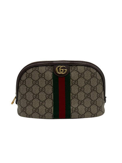GUCCI GG SUPREME MONOGRAM COSMETIC CLUTCH