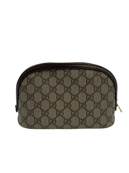 GUCCI GG SUPREME MONOGRAM COSMETIC CLUTCH