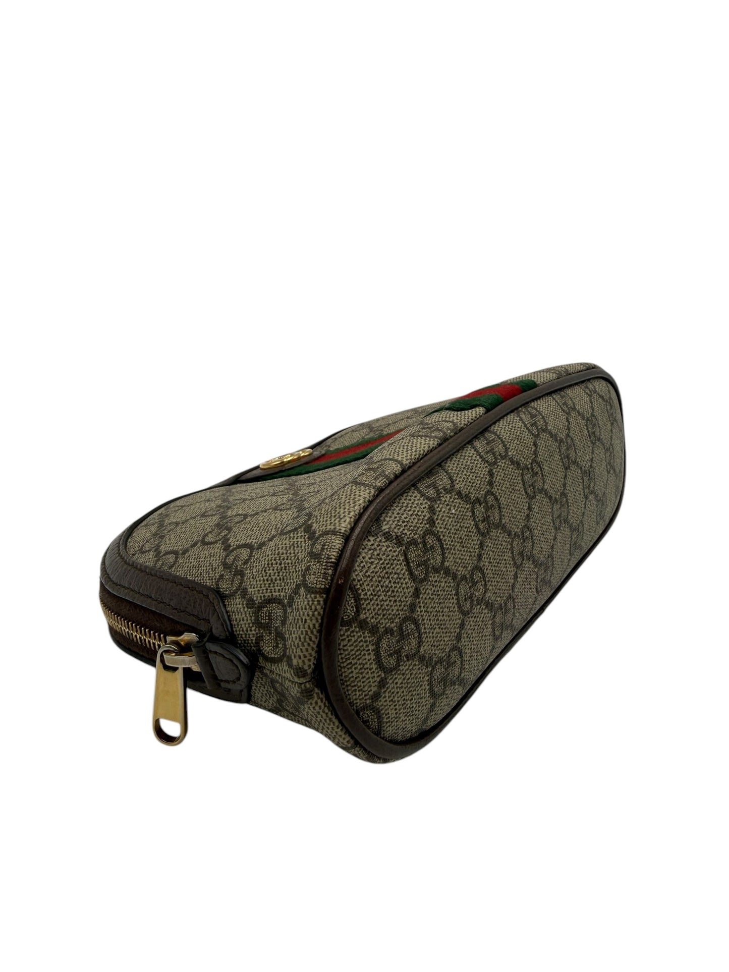 GUCCI GG SUPREME MONOGRAM COSMETIC CLUTCH