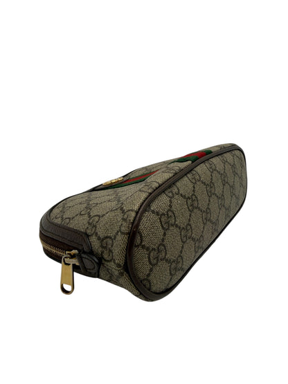 GUCCI GG SUPREME MONOGRAM COSMETIC CLUTCH