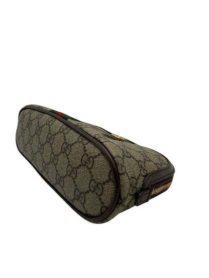 GUCCI GG SUPREME MONOGRAM COSMETIC CLUTCH