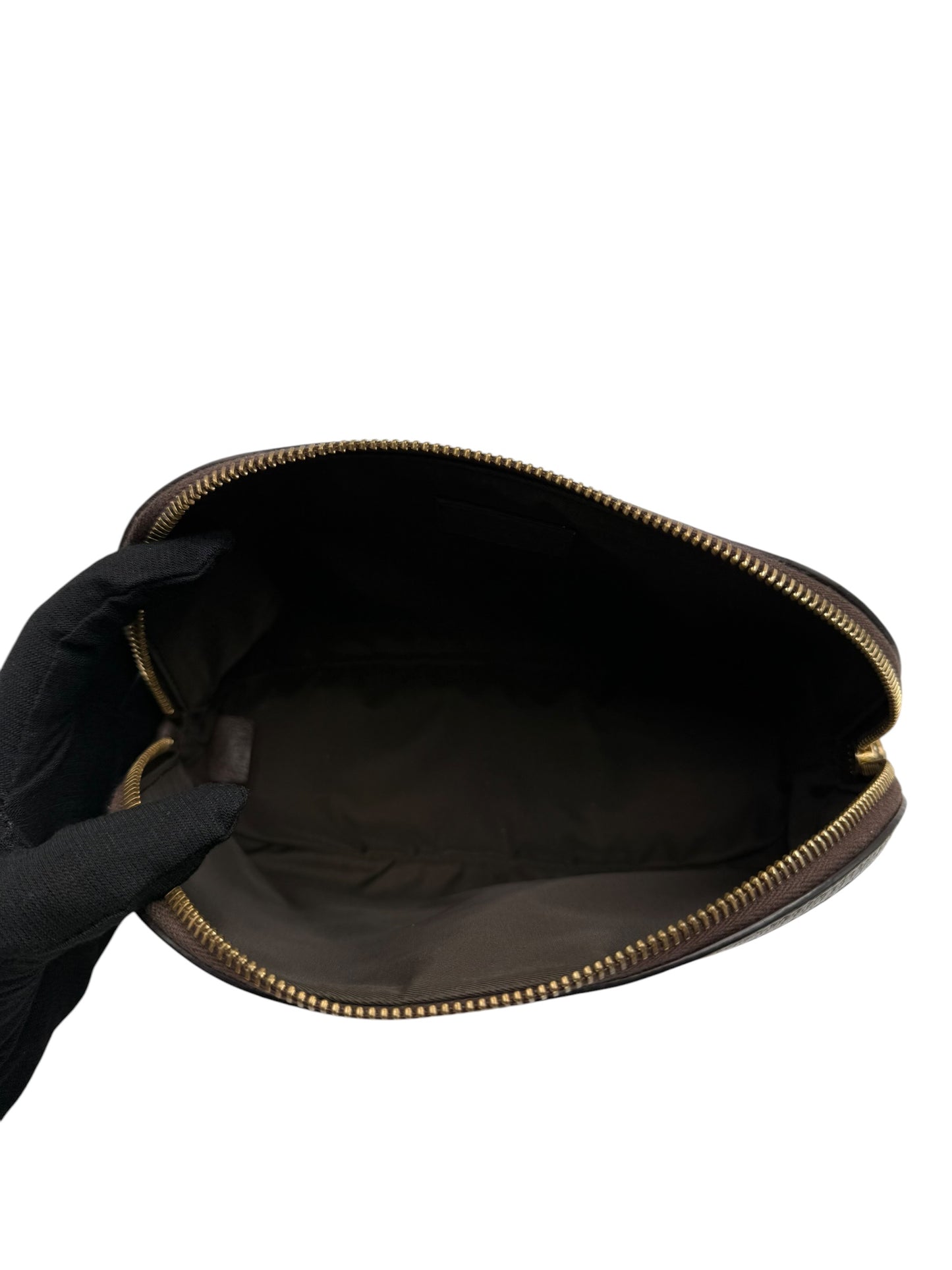 GUCCI GG SUPREME MONOGRAM COSMETIC CLUTCH