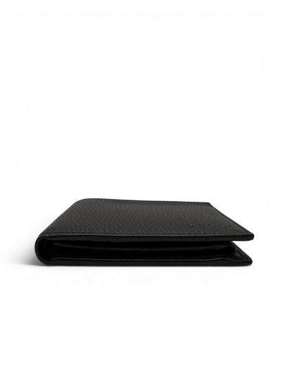 GUCCI BLACK PEBBLED LEATHER BI-FOLD WALLET