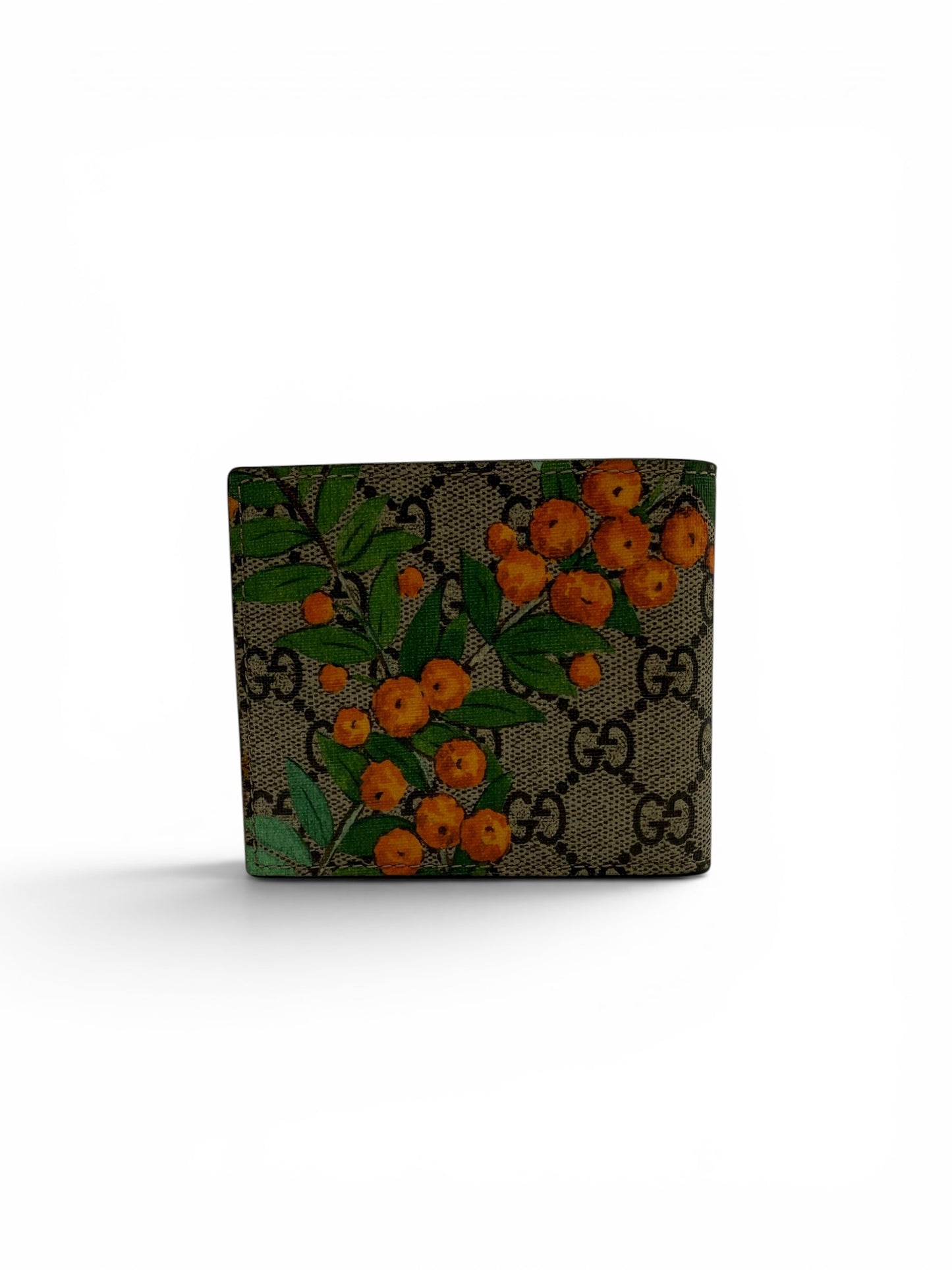 GUCCI GG SUPREME BIRD BI-FOLD WALLET