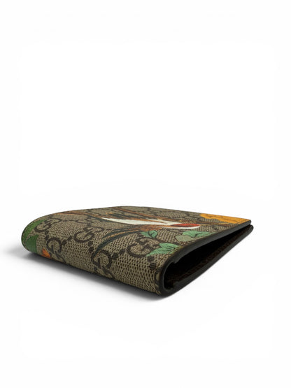 GUCCI GG SUPREME BIRD BI-FOLD WALLET
