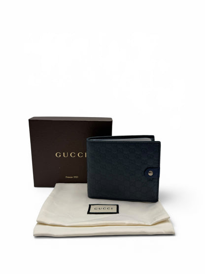 GUCCI MICROGUCCISSIMA LEATHER BI-FOLD WALLET