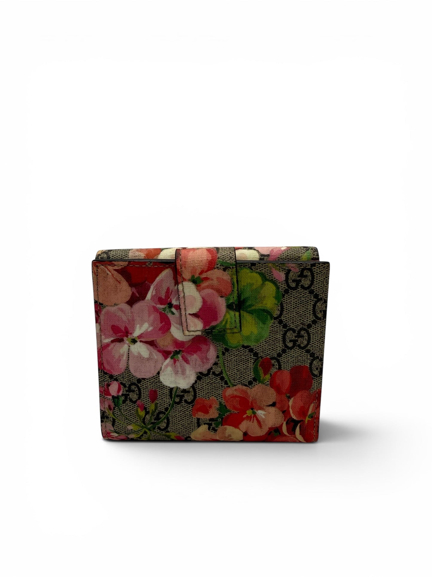 GUCCI GG BLOOMS FRENCH FLAP WALLET