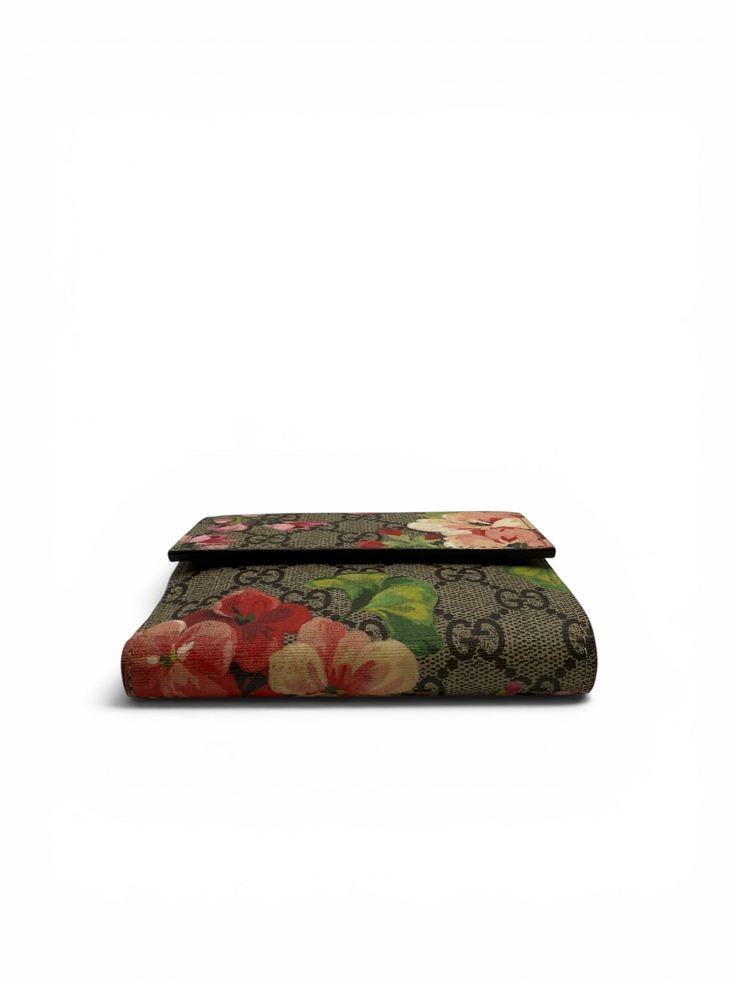 GUCCI GG BLOOMS FRENCH FLAP WALLET