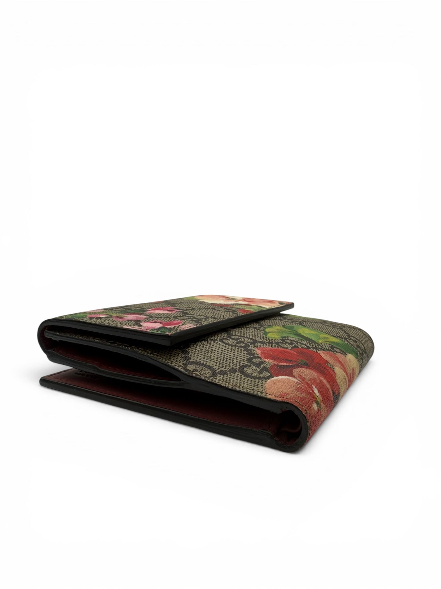 GUCCI GG BLOOMS FRENCH FLAP WALLET