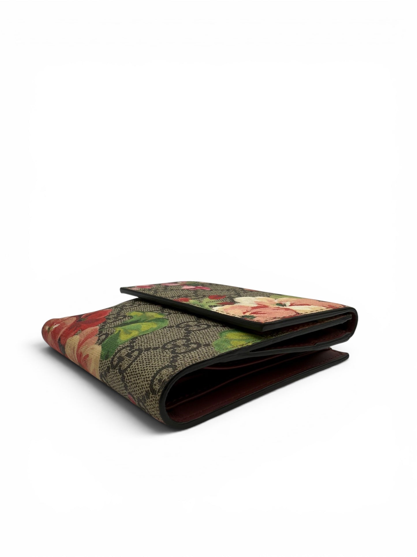 GUCCI GG BLOOMS FRENCH FLAP WALLET