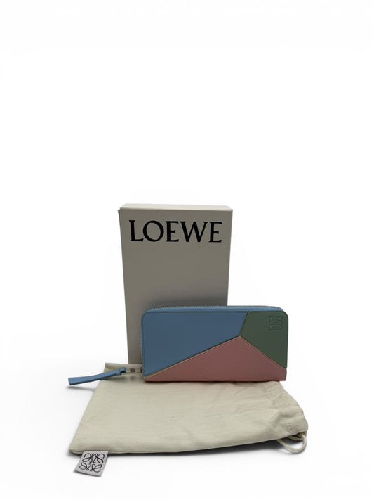 LOEWE PUZZLE ZIP-AROUND WALLET MULTICOLOR