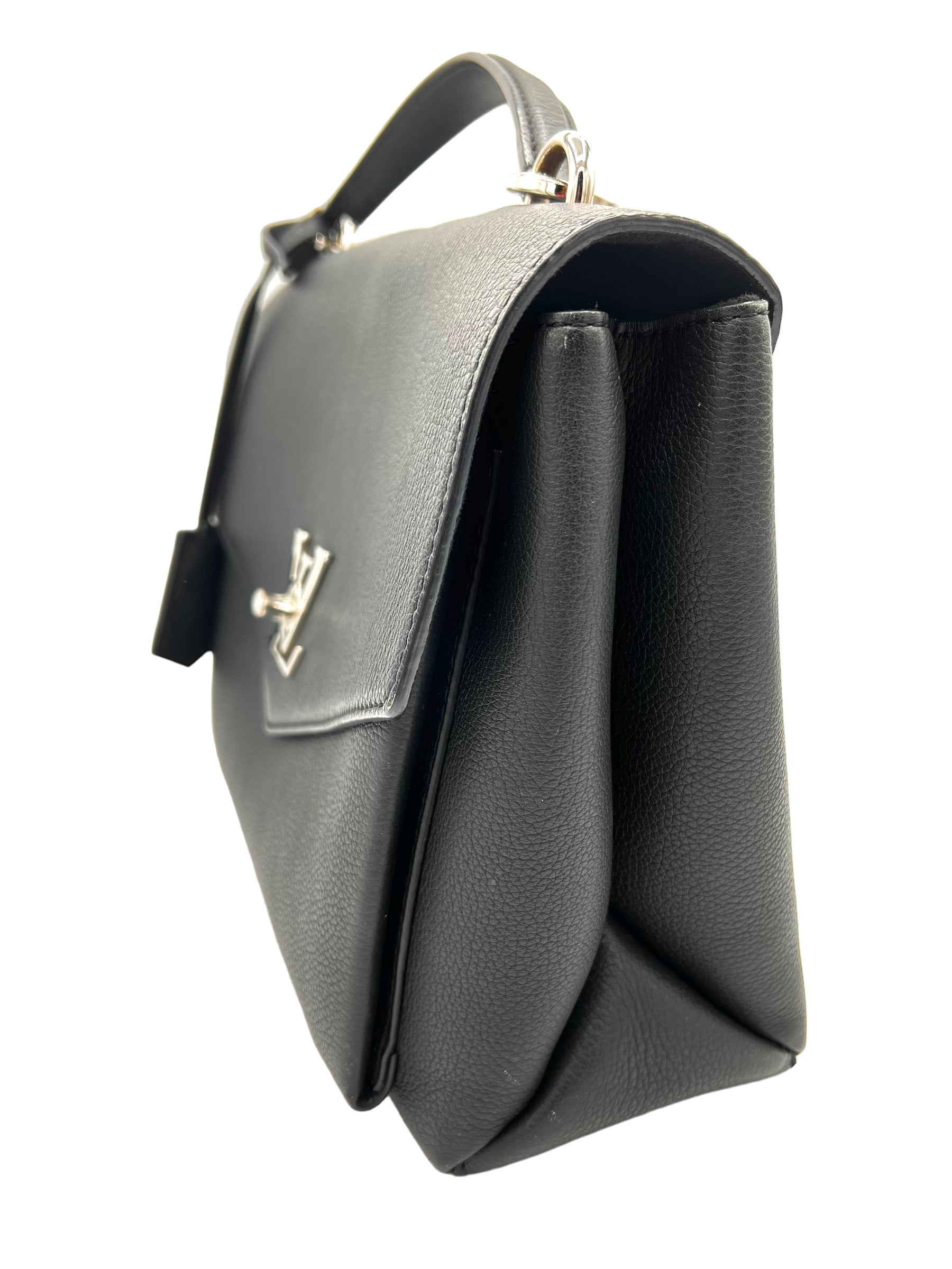 LOUIS VUITTON SOFT CALFSKIN MY LOCKME TOP HANDLE BLACK