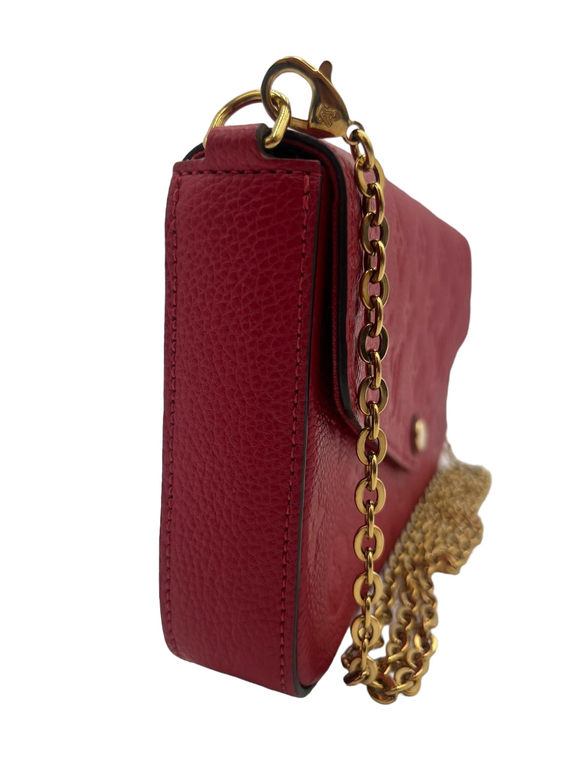 LOUIS VUITTON MONOGRAM EMPREINTE POCHETTE FELICIE RED