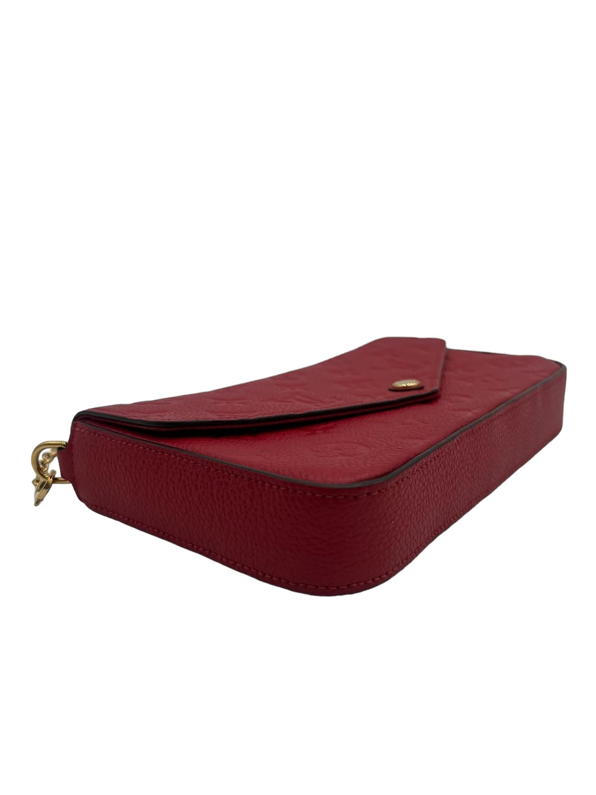 LOUIS VUITTON MONOGRAM EMPREINTE POCHETTE FELICIE RED