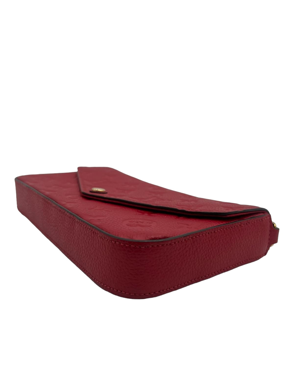 LOUIS VUITTON MONOGRAM EMPREINTE POCHETTE FELICIE RED