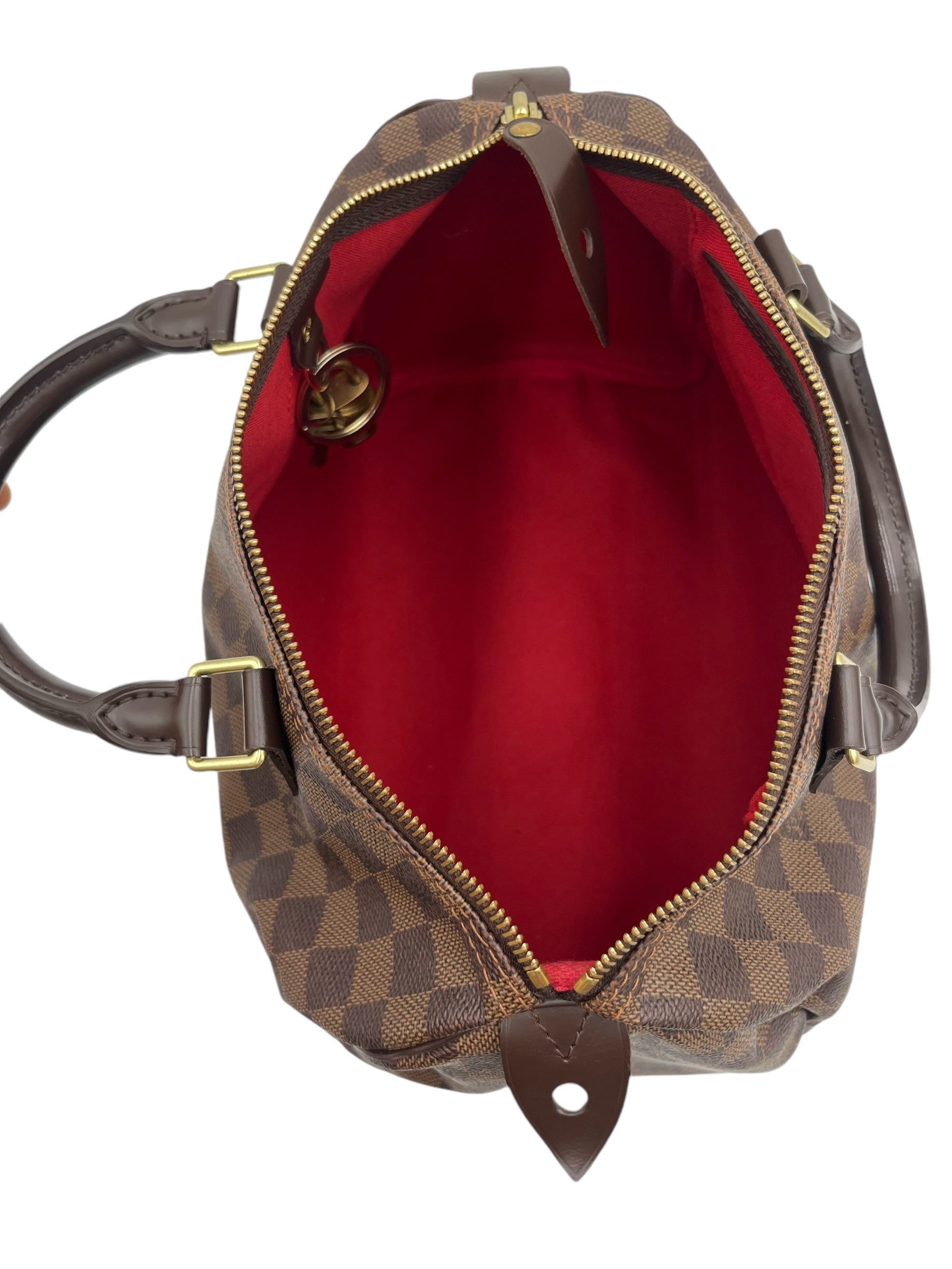 LOUIS VUITTON DAMIER EBENE SPEEDY 30 HANDBAG