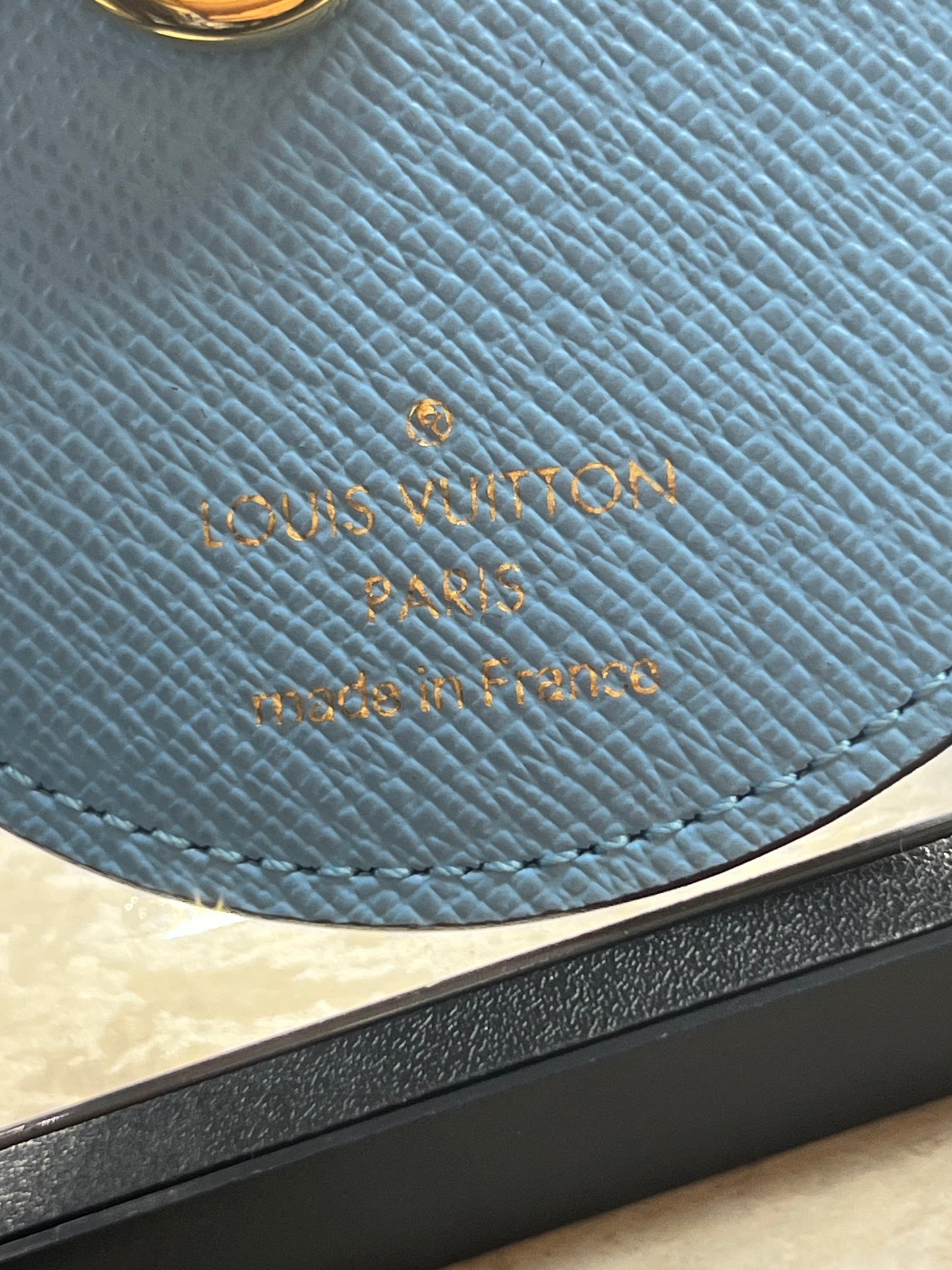 LOUIS VUITTON DAMIER EBENE ILLUSTRE MANCHOT BAG CHARM KEY RING
