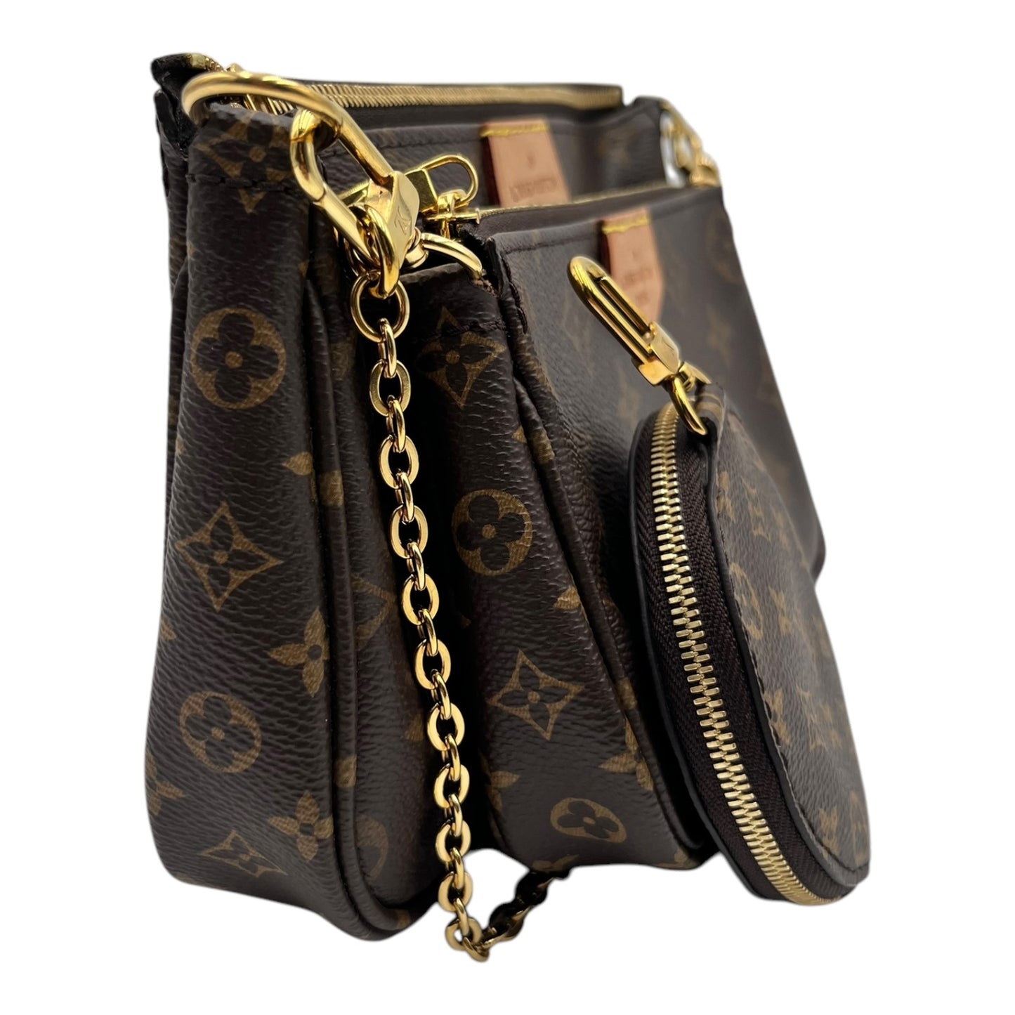 LOUIS VUITTON MULTI POCHETTE ACCESSOIRES HUNTER GREEN STRAP
