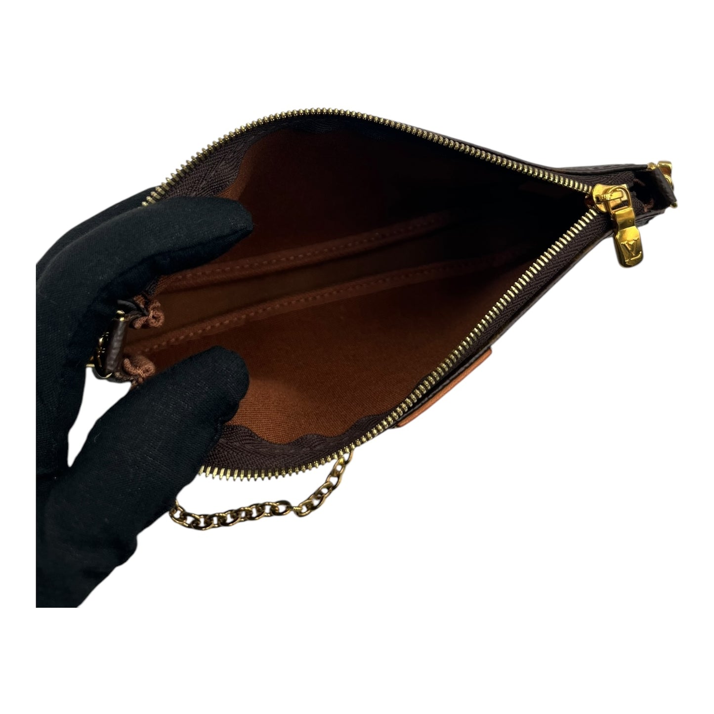 LOUIS VUITTON MULTI POCHETTE ACCESSOIRES HUNTER GREEN STRAP