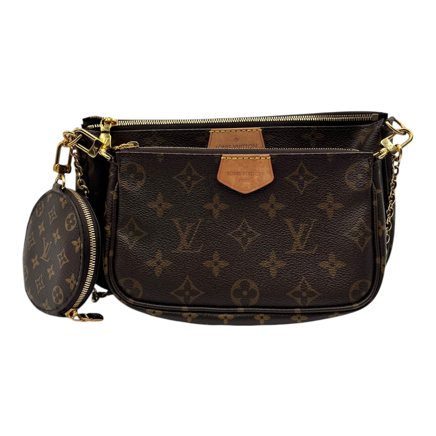 LOUIS VUITTON MULTI POCHETTE ACCESSOIRES HUNTER GREEN STRAP