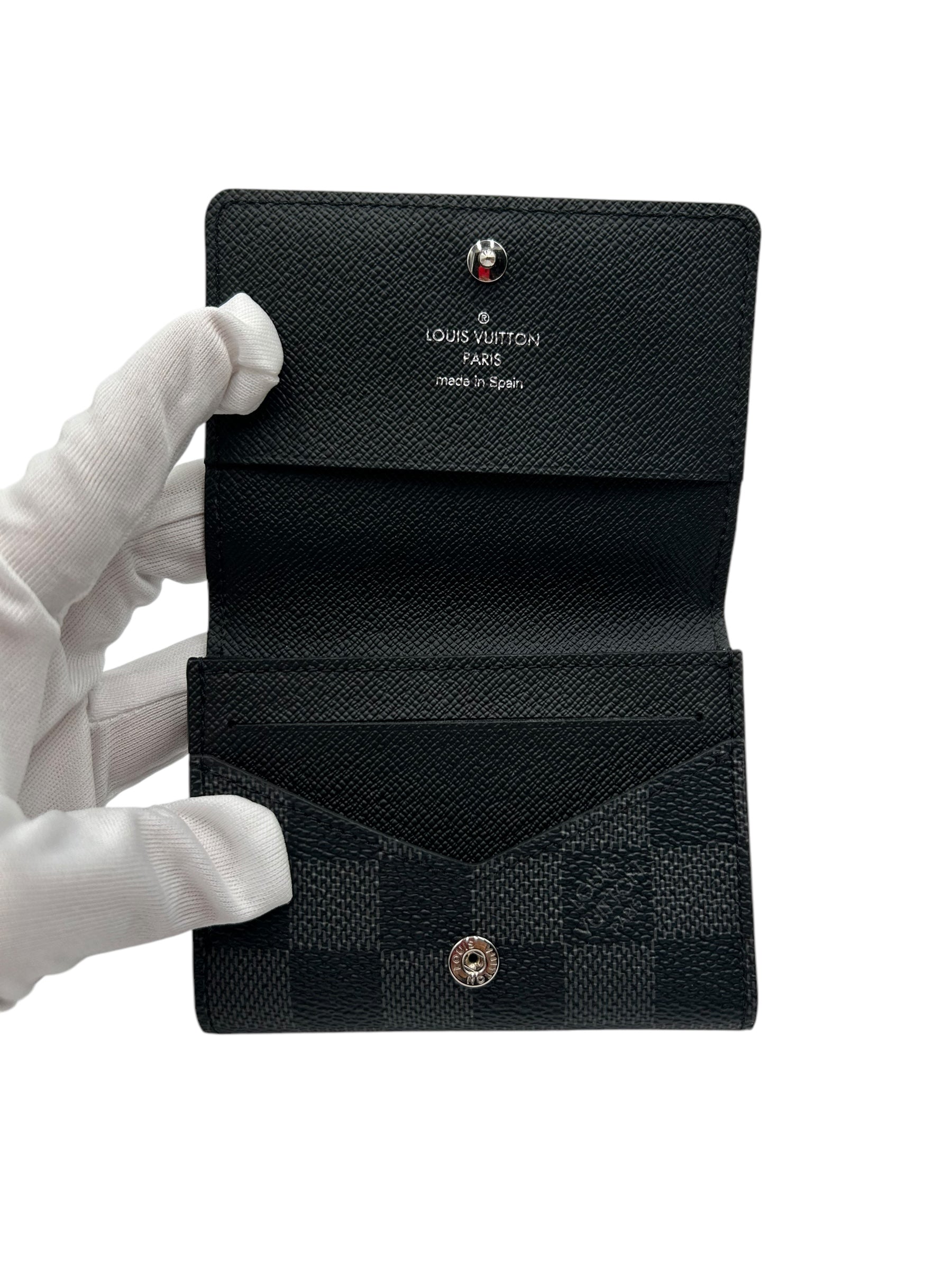 LOUIS VUITTON GRAPHITE CANVAS CARD HOLDER