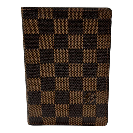 LOUIS VUITTON DAMIER EBENE CANVAS PASSAPORT HOLDER