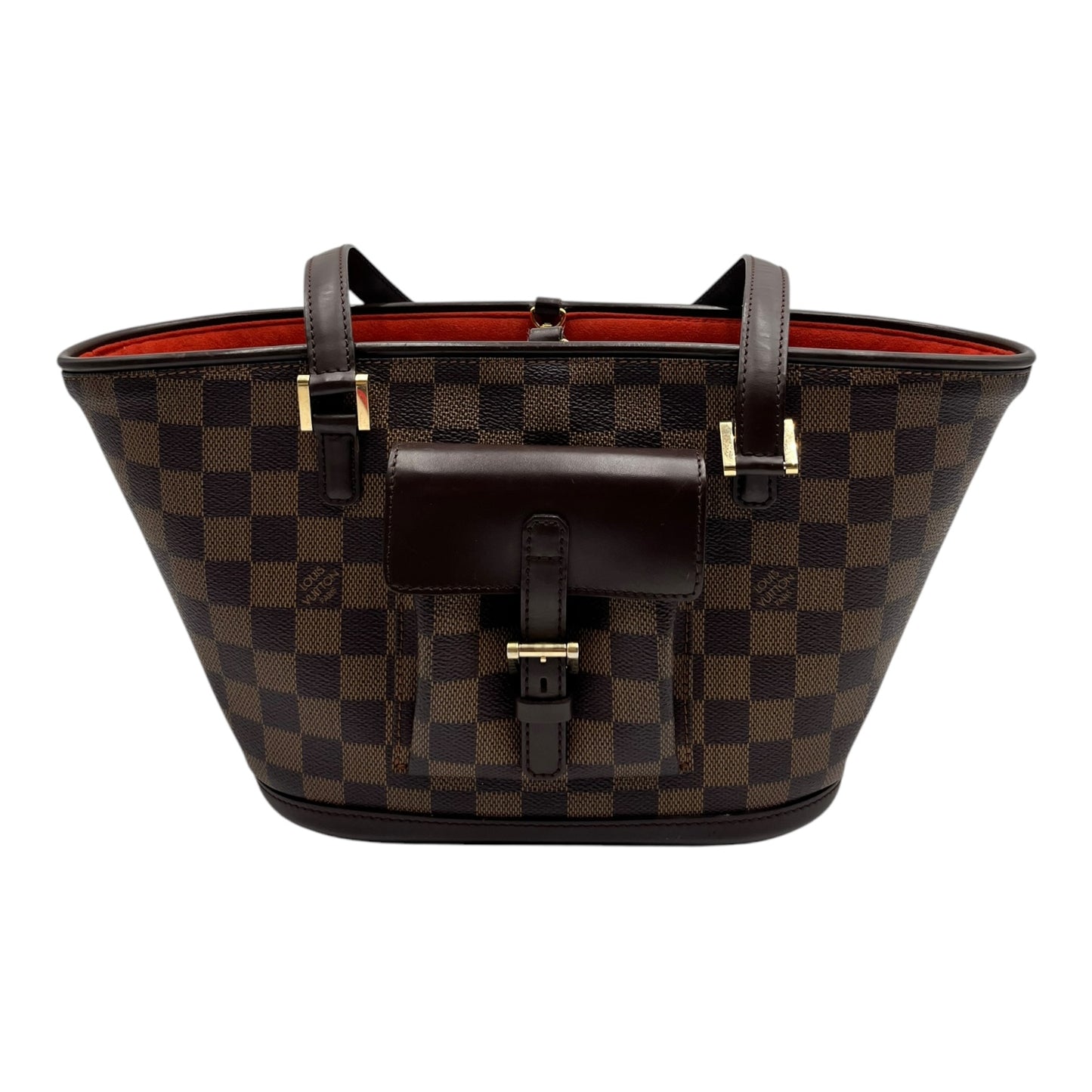 LOUIS VUITTON DAMIER EBENE MANOSQUE PM HANDBAG