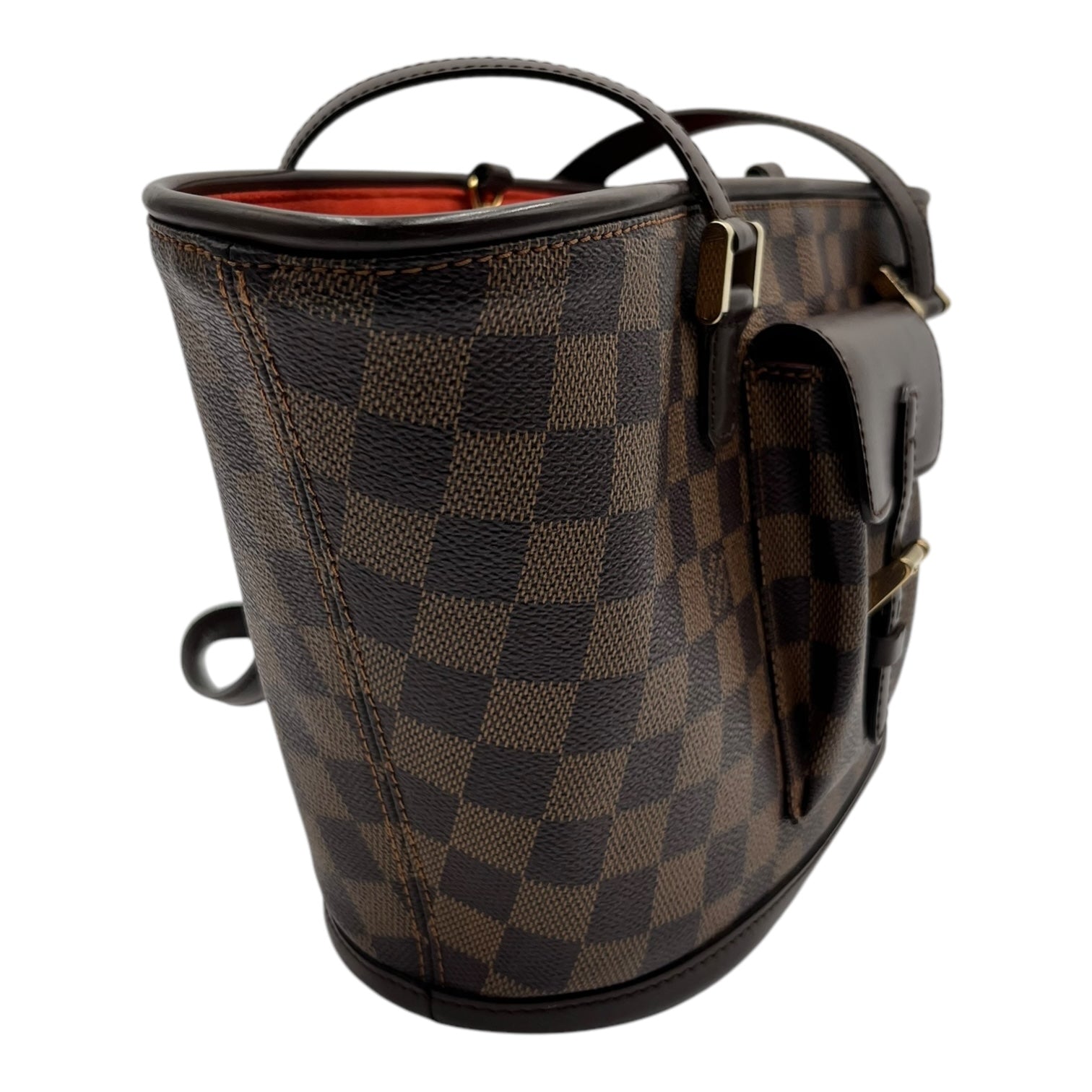 LOUIS VUITTON DAMIER EBENE MANOSQUE PM HANDBAG