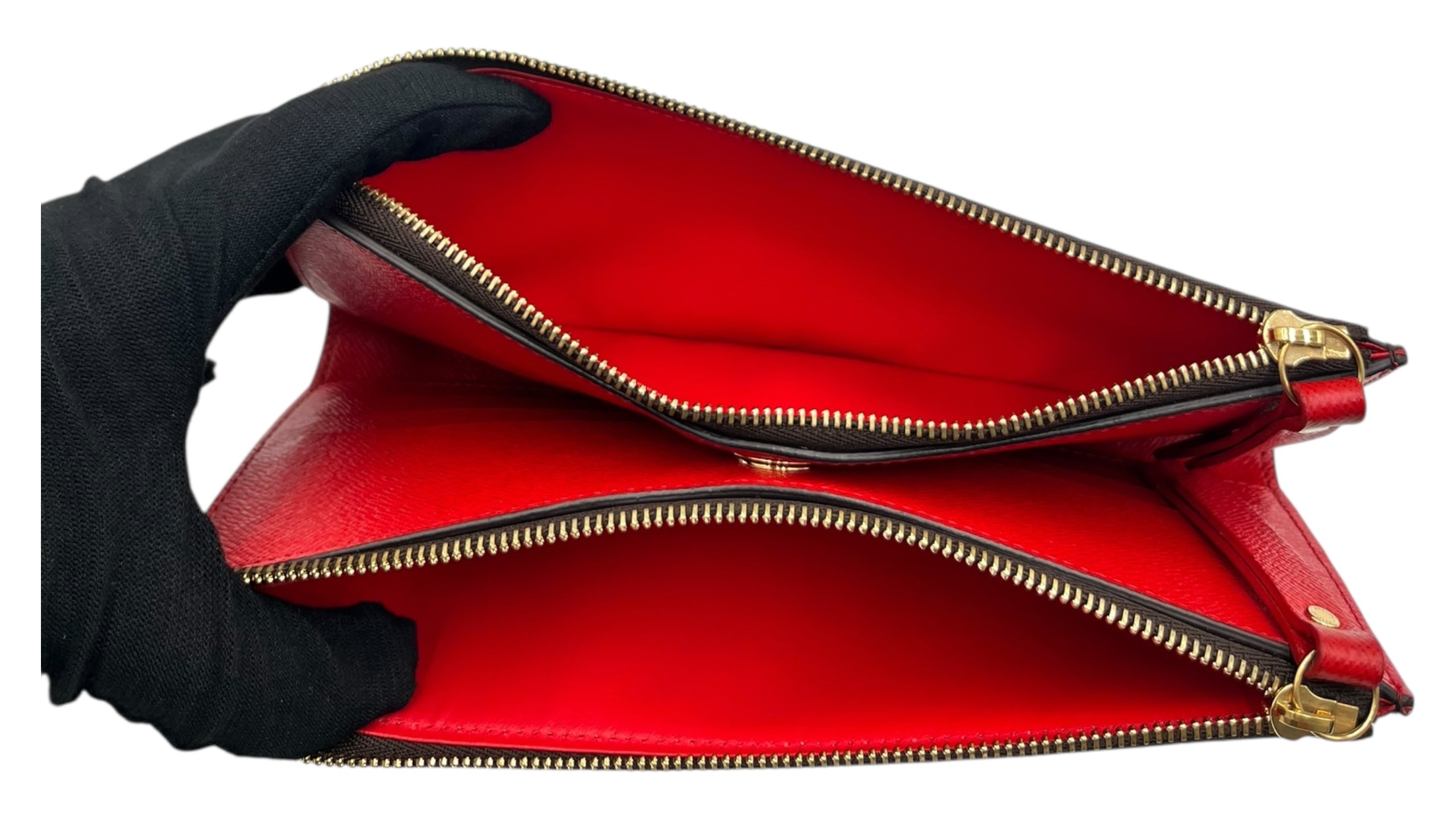 LOUIS VUITTON ADELE MONOGRAM DOUBLE ZIP WALLET