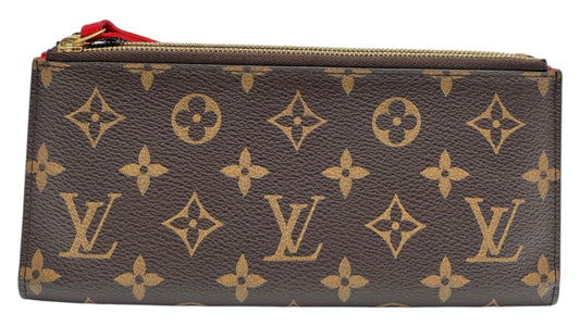 LOUIS VUITTON ADELE MONOGRAM DOUBLE ZIP WALLET