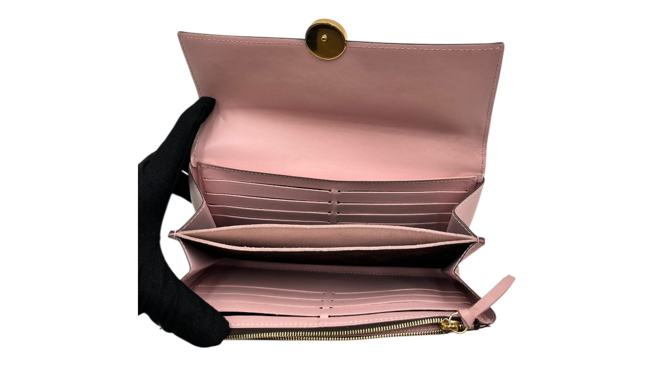 LOUIS VUITTON MONOGRAM FLORE CANVAS WALLET ROSE BALLERINE