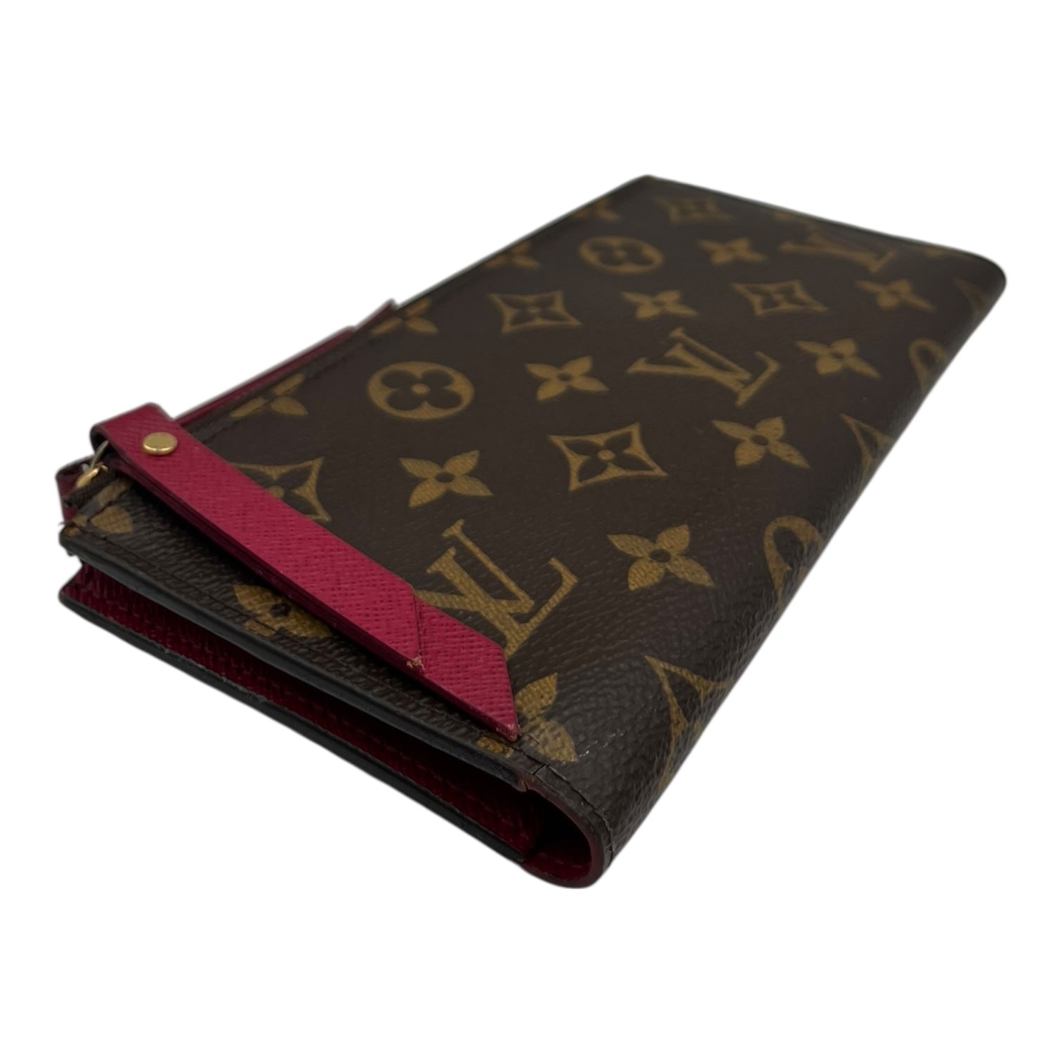 LOUIS VUITTON ADELE MONOGRAM DOUBLE ZIP WALLET BURGUNDY