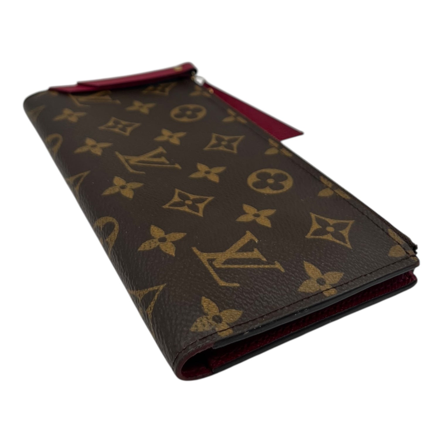 LOUIS VUITTON ADELE MONOGRAM DOUBLE ZIP WALLET BURGUNDY
