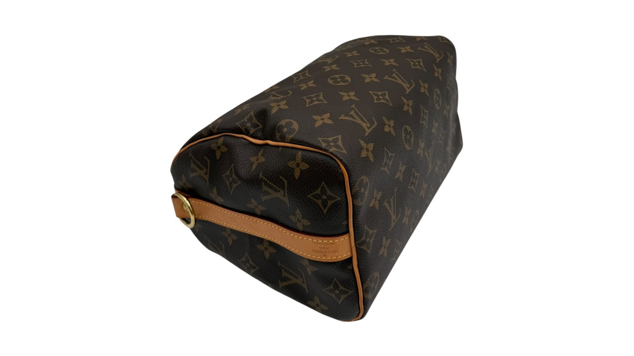 LOUIS VUITTON SPEEDY 25 BANDOULIERE CANVAS SATCHEL