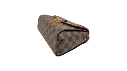 LOUIS VUITTON CROSETTE DAMIER EBENE CANVAS SHOULDER BAG