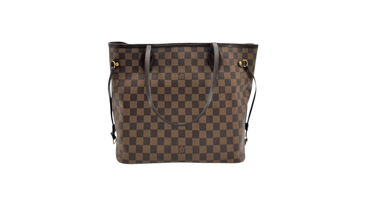 LOUIS VUITTON NEVERFULL MM DAMIER EBENE CANVAS SHOPPING TOTE