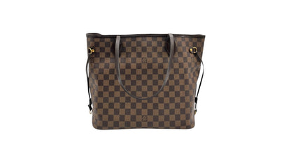 LOUIS VUITTON NEVERFULL MM DAMIER EBENE CANVAS SHOPPING TOTE