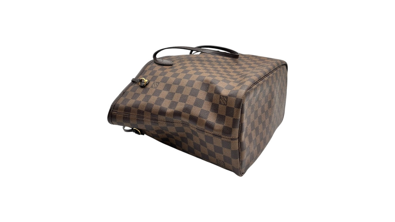 LOUIS VUITTON NEVERFULL MM DAMIER EBENE CANVAS SHOPPING TOTE