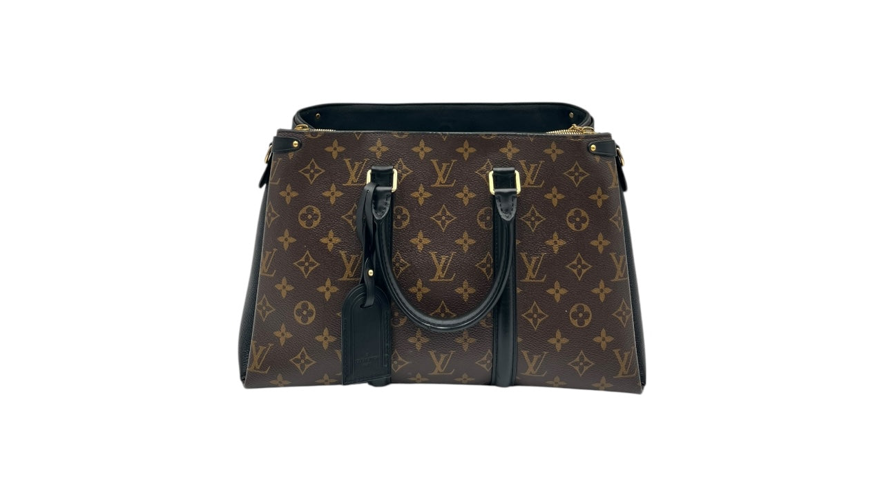 LOUIS VUITTON MONOGRAM CANVAS SOUFFLOT MM SATCHEL  8.5X14X4