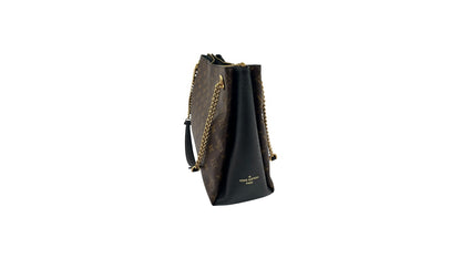 LOUIS VUITTON SURENE MM MONOGRAM CANVAS LEATHER TOTE