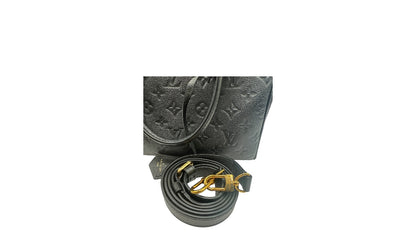 LOUIS VUITTON SPEEDY 25 BLACK MONOGRAM TOTE BAG