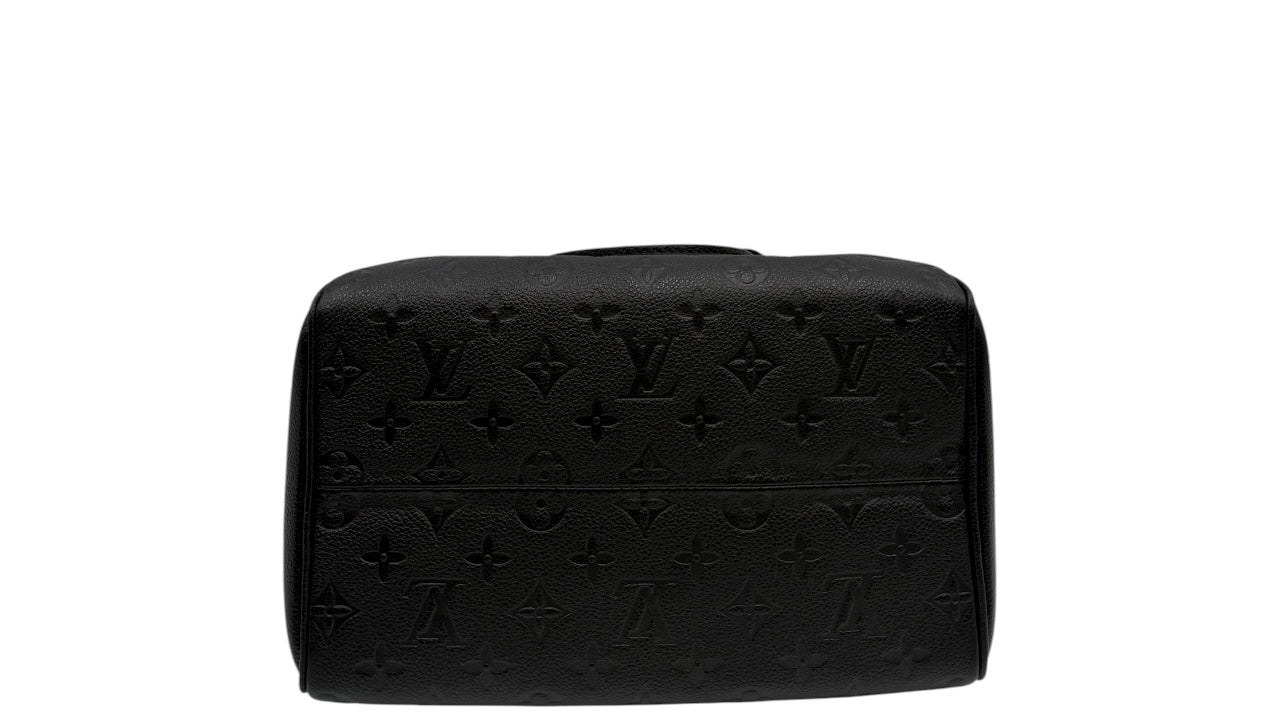 LOUIS VUITTON SPEEDY 25 BLACK MONOGRAM TOTE BAG