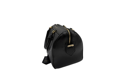 LOUIS VUITTON SPEEDY 25 BLACK MONOGRAM TOTE BAG
