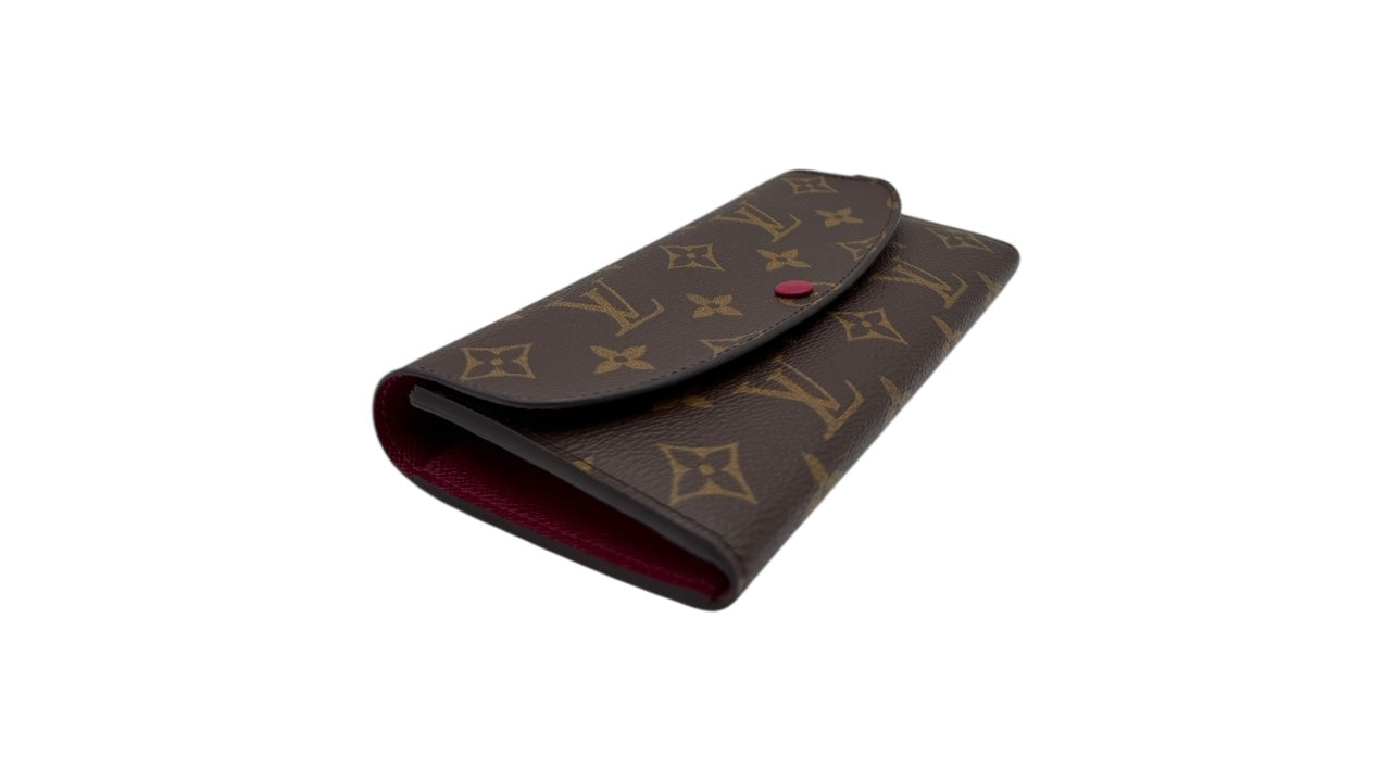 LOUIS VUITTON EMILIE WALLET MONOGRAM CANVAS BURGUNDY INTERIOR