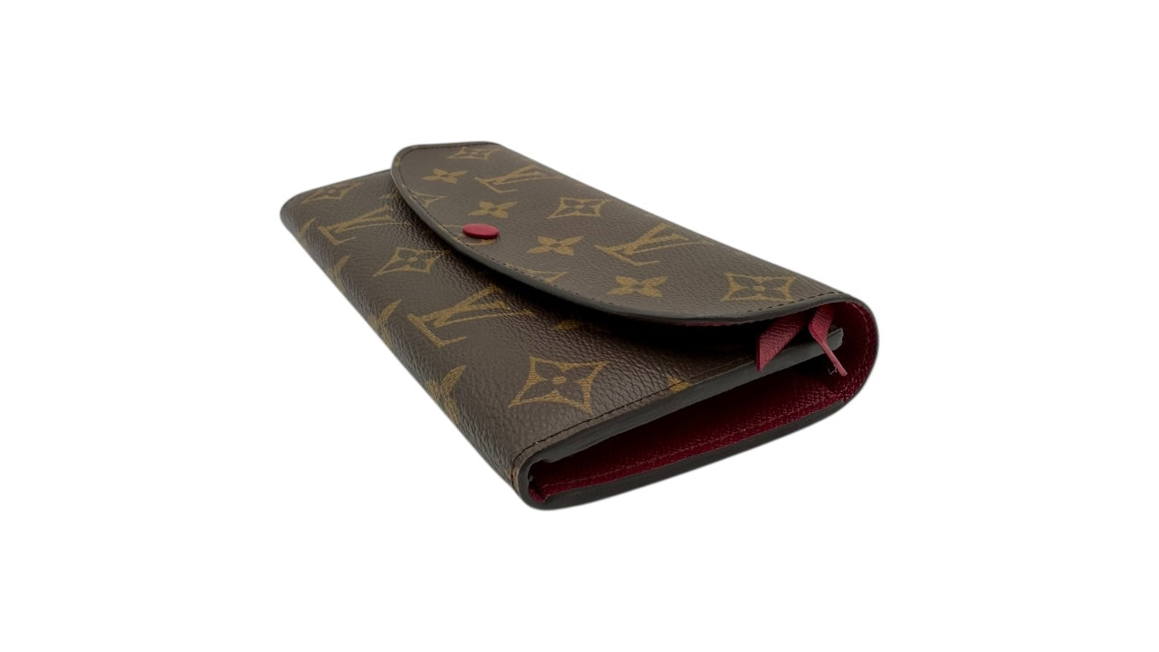 LOUIS VUITTON EMILIE WALLET MONOGRAM CANVAS BURGUNDY INTERIOR