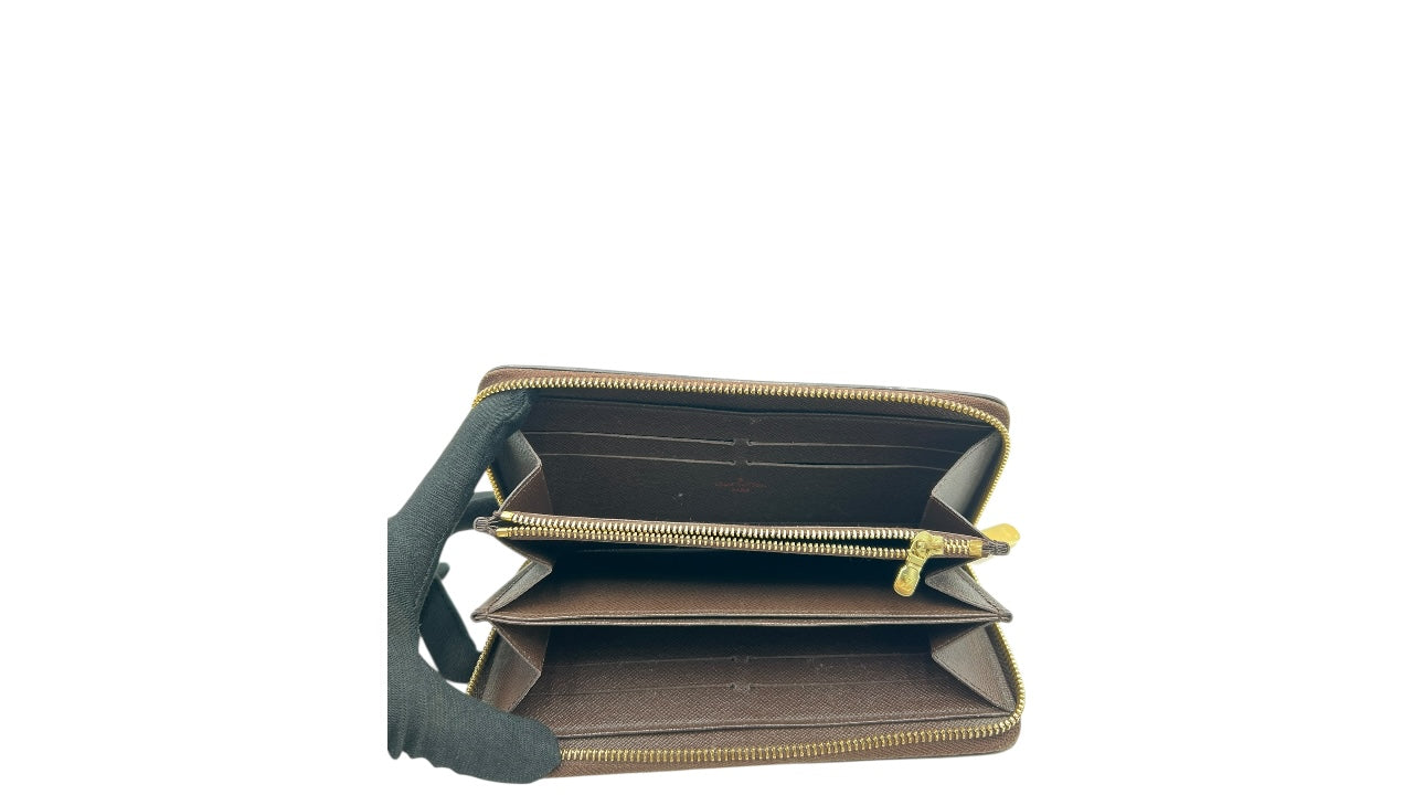 LOUIS VUITTON DAMIER EBENE ZIPPY WALLET